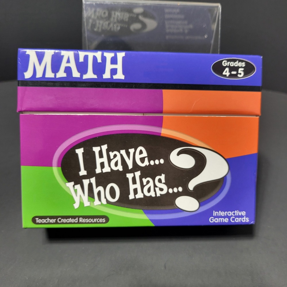 Teacher Created Resources Math I Have Who‎ Has Interactive Game Cards Grades 4-5